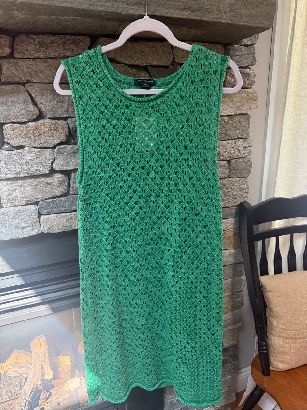 Sanctuary Green Sleeveless Knit Shift Dress
